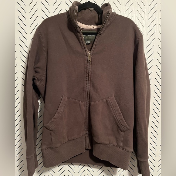 Eddie Bauer Men's Brown Full Zip Sherpa Lined Sweatshirt - Picture 2 of 10